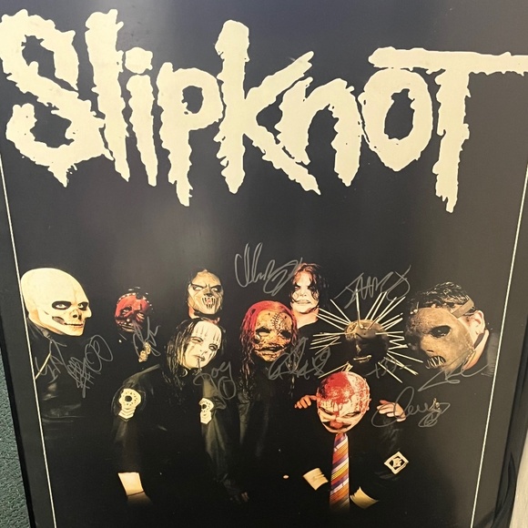 All original member framed autographed poster